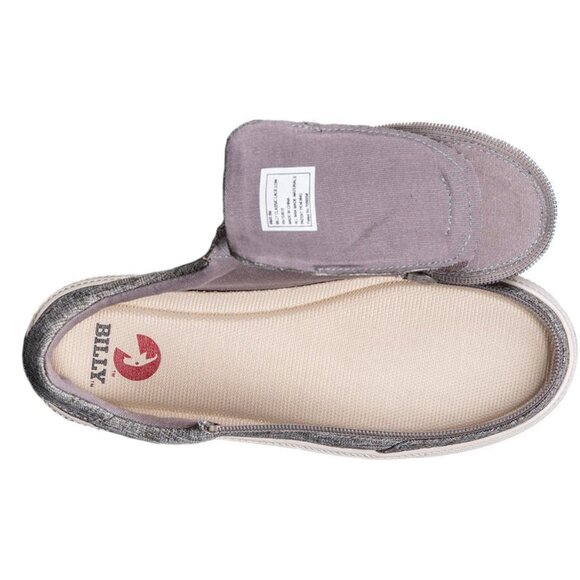 NEW Billy Footwear Women Sneaker Low Top Zip Up Gray Adaptive Size 7 M BY81 - Picture 3 of 6